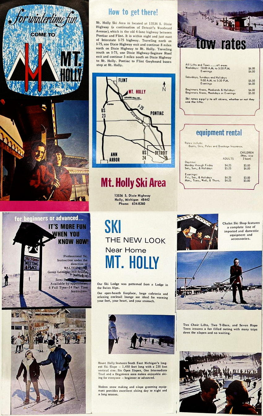 Mt Holly Ski & Snowboard Resort - Vintage Brochure